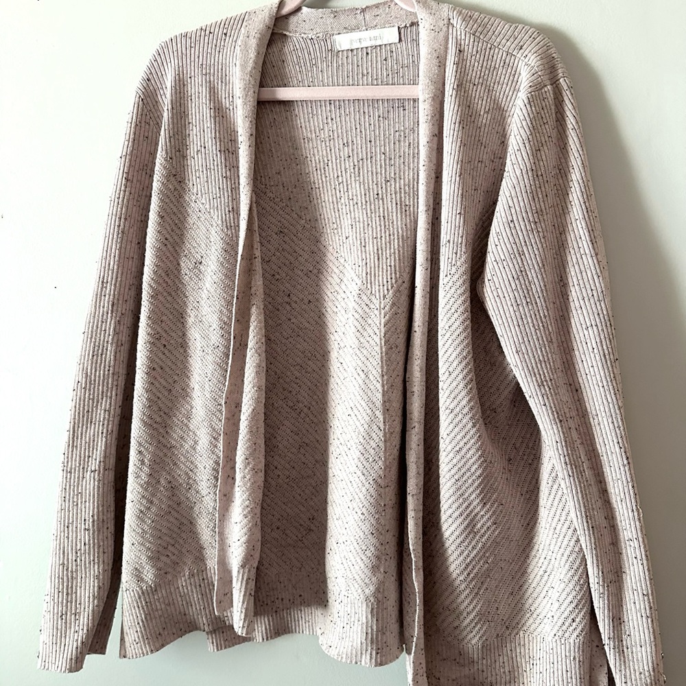 Verve Ami pink speckled cardigan sweater